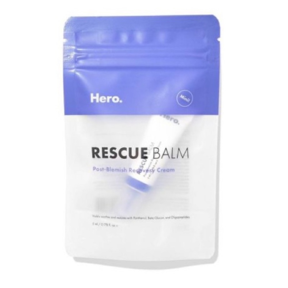 HERO COSMETICS RESCUE BALM POST-BLEMISH RECOVERY CREAM MINI NIP